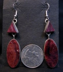 Details about   Native American Jewelry Sterling Silver Spiny Oyster Pendant Selena Warner 
