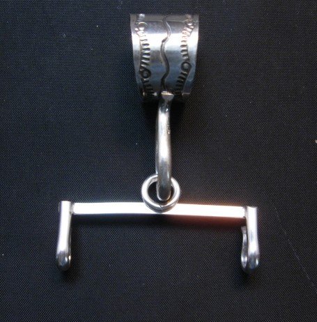 Image 3 of Navajo 15mm Custom Bale with Buckle-to-Pendant Converter, Freddy Platero
