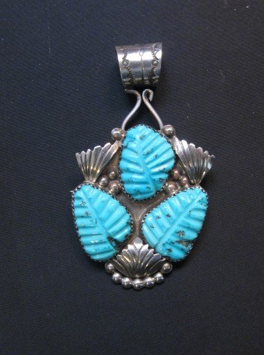 Image 2 of Navajo 10mm Stamped Sterling Silver Bale, Freddy Platero
