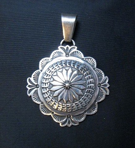 Image 0 of Sunshine Reeves Navajo Stamped Sterling Silver Pendant