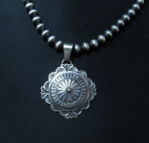 Image 3 of Sunshine Reeves Navajo Stamped Sterling Silver Pendant