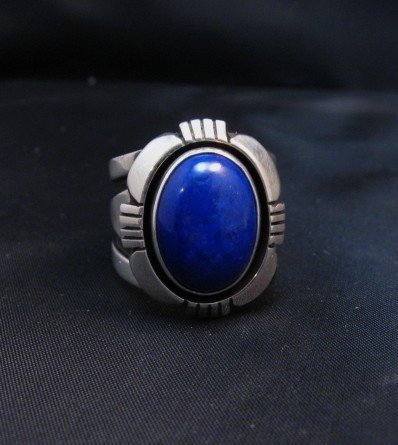 Image 0 of Cooper Willie Navajo Lapis Lazuli Ring Sz7-1/2