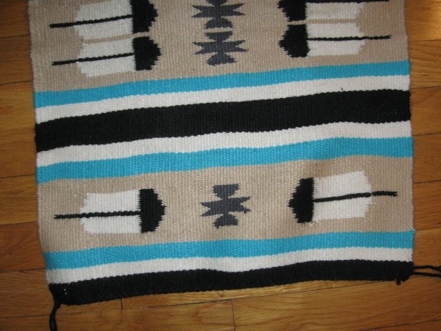 Image 3 of Authentic Navajo Wool Rug - 24