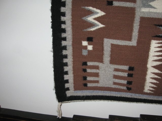Image 5 of Authentic Navajo Wool Rug - 36