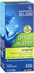 Mommys Bliss Gripe Water Grape 4 oz By Mom Enterprises