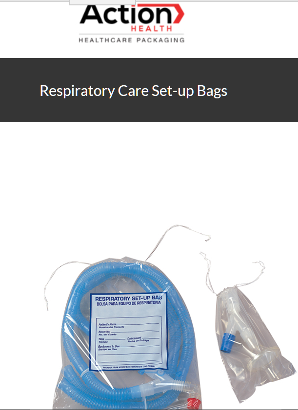 Respiratory Care Set-Up Bags One Case Of 500 12W X 15H Drawstring Printed By 