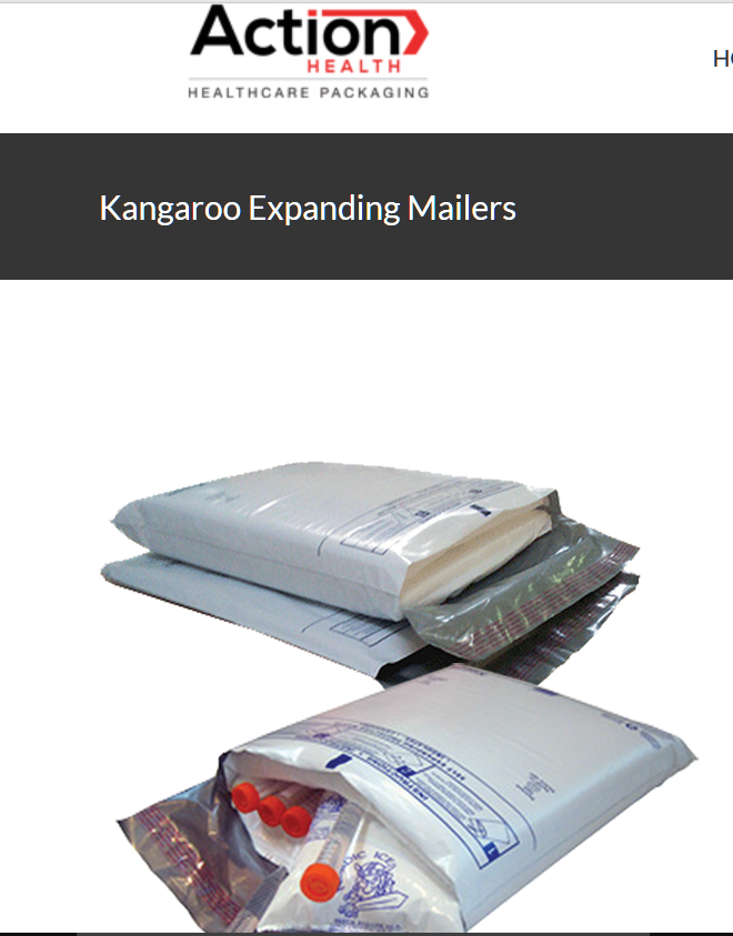 Kangaroo Expanding Mailers One Case Of 48 12W X 14 3/8H By Action Health.