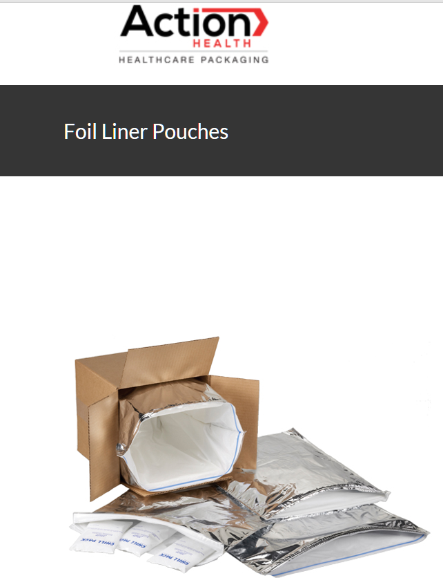 Foil Liner Pouches One Case Of 100 Temperature Indicator 8/48 By Action Health