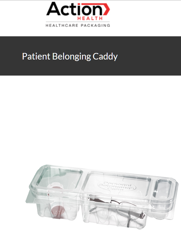 Patient Belonging Caddy Pack50 Caddy 12.25W X 3D X 5.25H By Action Health.