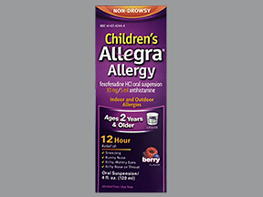 '.ALLEGRA OTC CHILD 12HR 30MG LIQ 4 oz CHT.'