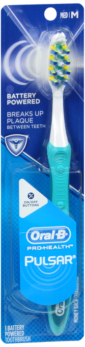 Case of 48-Oral B Toothbrush Pulsar 40 Battery Med Tooth Brush By Procter & Gamble Dist Co USA 
