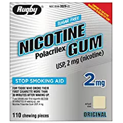 Case of 12-Nicotine Gum Starter Kit 2mg 110 Count Major Pharma