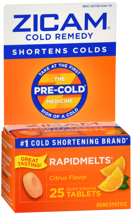 Case of 24-Zicam Cold Rapidmelts Citrus 25 Count By Emerson Healthcare LLC