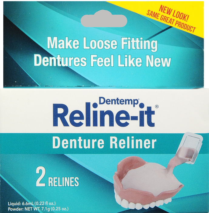 Pack of 12-Dentemp Reline-It Denture Reliner 2 By Emerson Healthcare USA 