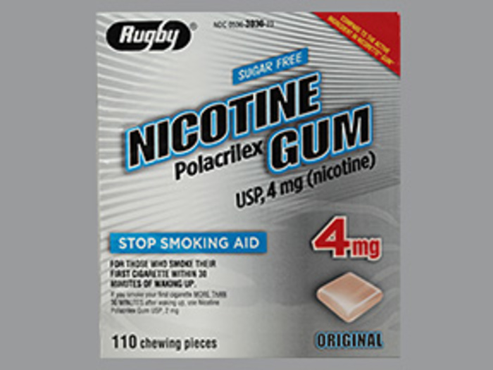 Nicotine Gum 4mg 110 Count Watson
