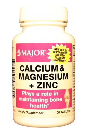 Calcium Magnesium Zinc 334-134-5 Tab 100 By Major Pharma