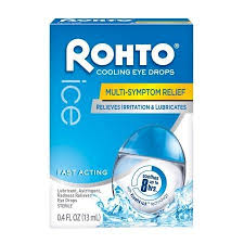 Rohto Ice Cooling Eye Drops Multi-Symptom Relief Eye Drops - 0.4 F