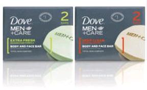 Dove Men Bar Soap Extra Fresh 2X4.25Oz  By Unilever Hpc-USA 