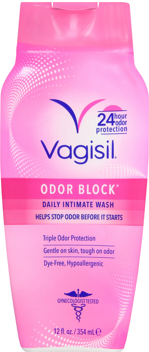 Vagisil Feminine Wash Odor Block Liquid 12 oz By Combe USA 