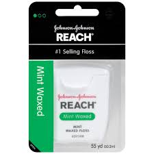 Johnson & Johnson Reach Dental Floss, Mint Waxed - 55 Yds Item No.:4047035 OTC047035 NDC No.: UPC No.: 381370092179 Item Description: Floss & Flossers Other Name:Jj Dent/Floss Therapeutic Code: Thera