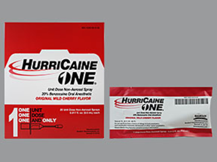Hurricaine Spray Cherry 25X.5ML UD