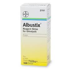 Albustix Reagent Test Strips 100 