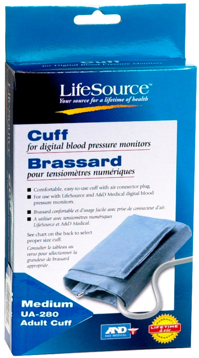 Pack of 12-Lifesource Blood Pressure Cuff Medium By A&D Engineering USA 