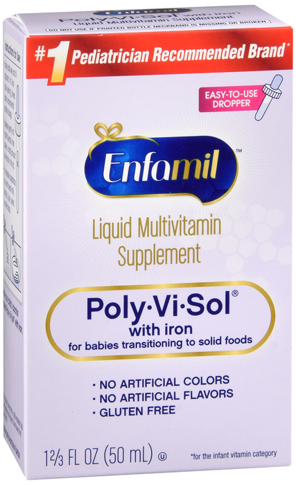 Case of 12-Poly-Vi-Sol Iron Drop 50ml