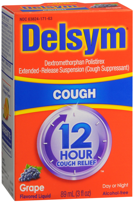 Delsym 12 Hour Cough Grape Liquid 3 oz By RB Health  USA 