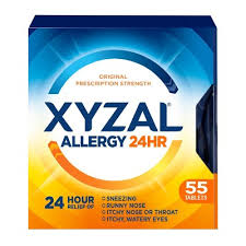 Xyzal Allergy Relief OTC 24HR 5MG TABLET 55 Count