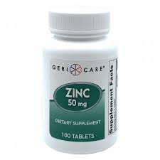 Case of 144-Geri-Care Zinc 50mg Tablet 100 Count By Geri-Care Pharma USA