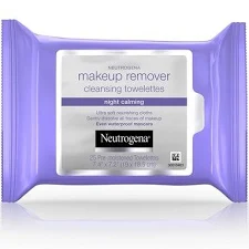 Case of 12-Neutrogena Makeup Remover Cleansing Cloths Night Calming 25ct