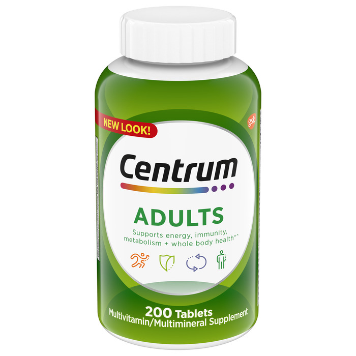 Case of 12-Centrum Tablet 200 Count by Glaxo Smith Kline 