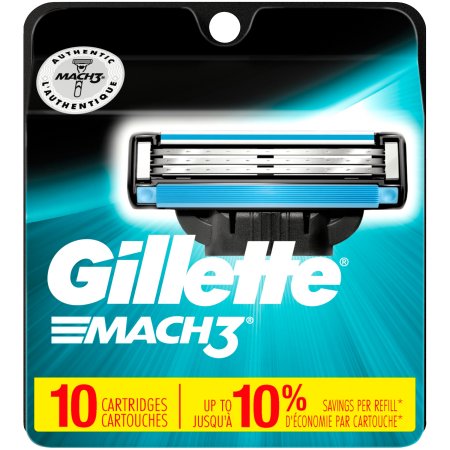 Gillette Mach3 Men's Razor Blades - 10 Refills