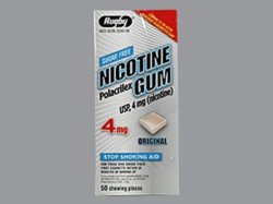 Nicotine Gum 4mg Refill 50 Count Watson