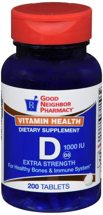 GNP Vit D 1000 IU Tab 200 By GNP Items USA 