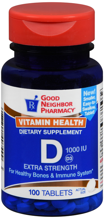 Pack of 12-GNP Vit D 1000 Unit Tab 100