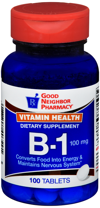 GNP Vit B-1 100 mg Tab 100 By GNP Items USA 