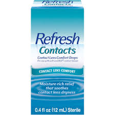 Refresh Contacts Contact Lens Comfort Moisture Drops - 0.40 oz Bot