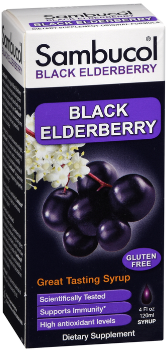 Pack of 12-Sambucol Original Black Elderberry Syrup 4Oz By Emerson