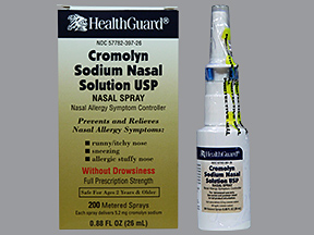 Cromolyn Sodium Nasal Spray 26ml B&L By Valeant Pharm Case of 24 Gen Nasalcrom