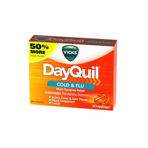 Dayquil Cold Flu Liquicap 24 Count By Procter & Gamble Dist Co