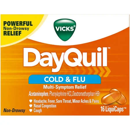 Dayquil Cold Flu Liquicap 16 Count By Procter & Gamble Dist Co