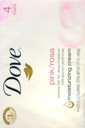 '.Dove Bar Soap Pink 4X4.25 Oz B.'