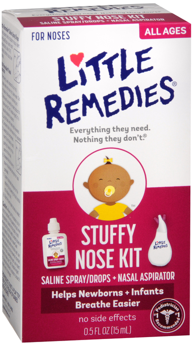 Case of 36-Little Noses Stuffy Nose Kit W/Aspirator Kit By Medtech USA 