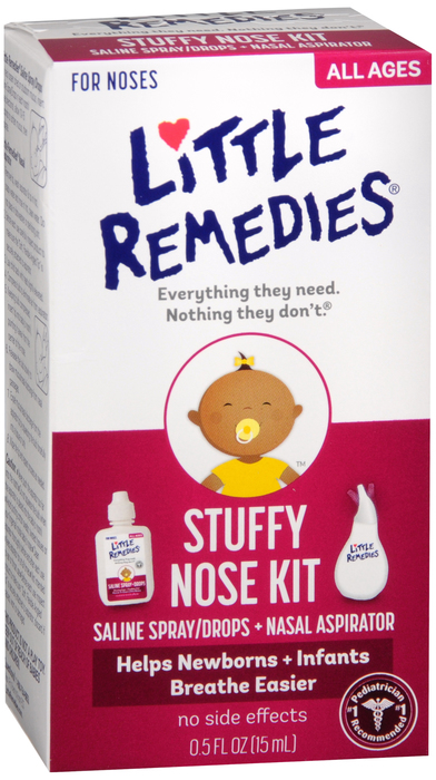 Little Noses Stuffy Nose Kit W/Aspirator Kit By Medtech USA 