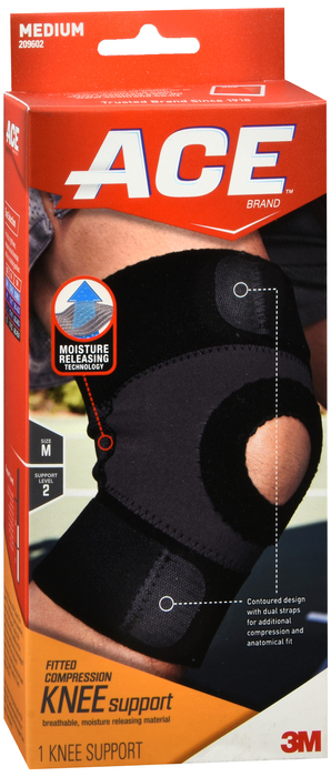 ACE Knee Support Moisture Control Medium Bandage By ACE 3M USA 