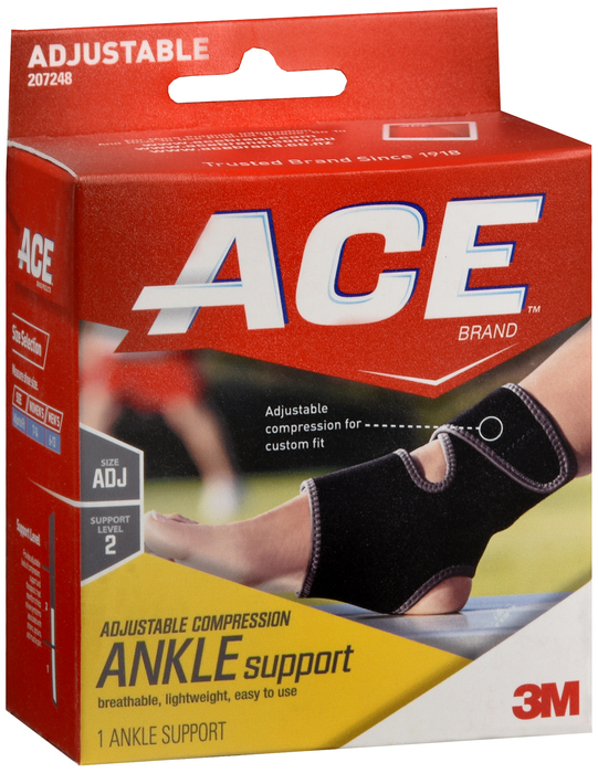 ACE Ankle Brace Neoprene One Size Bandage By ACE 3M USA 