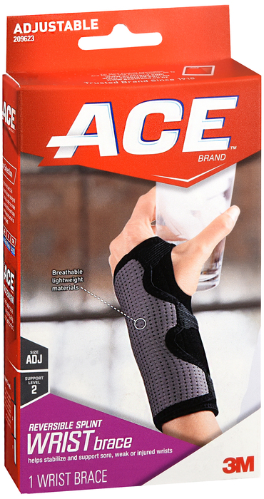 Ace Splint Wrist Brace Reversible Adjustible by 3M
