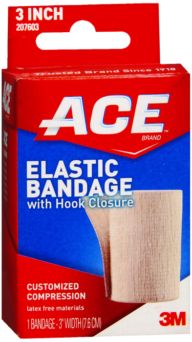 Case of 12-Ace Elastic Bandage W/Velcro 3 Inches by 3M